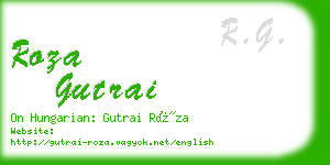 roza gutrai business card